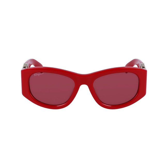 Ferragamo Red Acetate Sunglasses Ferragamo