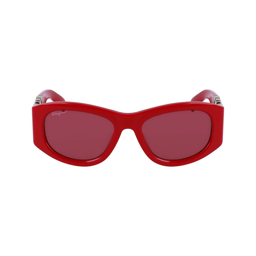 Ferragamo Red Acetate Sunglasses Ferragamo