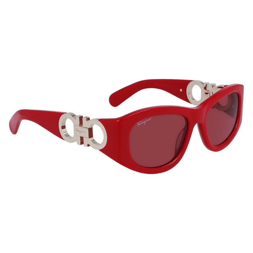 Ferragamo Red Acetate Sunglasses Ferragamo