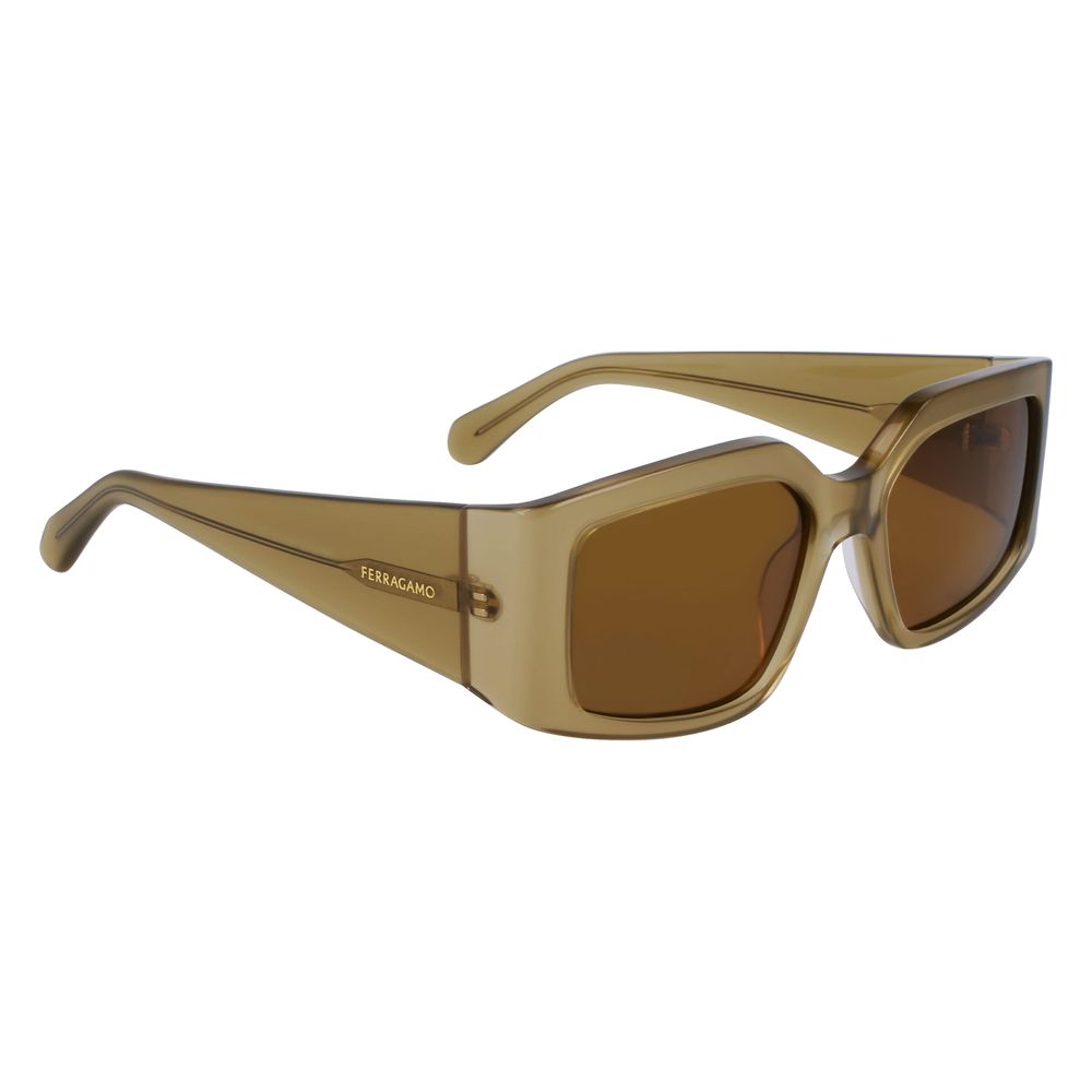 Ferragamo Green Acetate Sunglasses Ferragamo