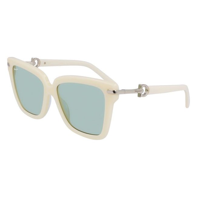 Ferragamo Gray Acetate Sunglasses Ferragamo