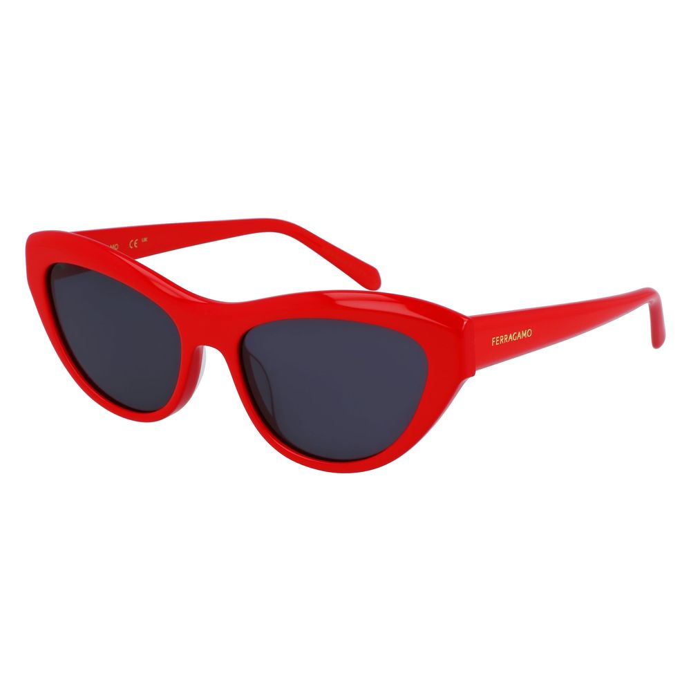Ferragamo Red Acetate Sunglasses Ferragamo