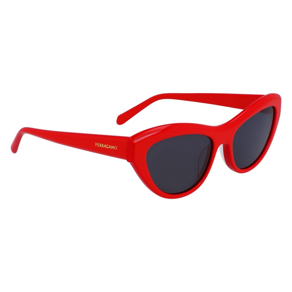 Ferragamo Red Acetate Sunglasses Ferragamo