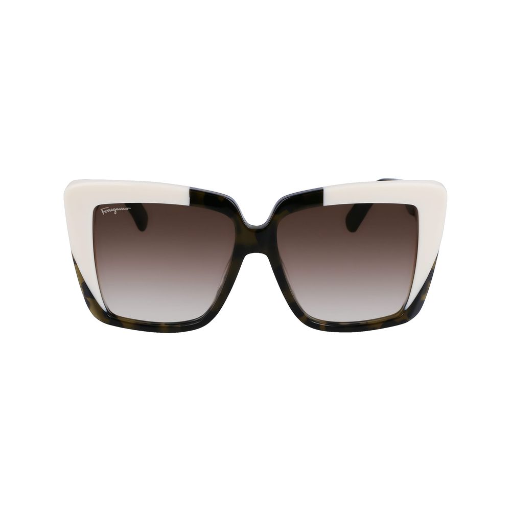 Ferragamo Green Acetate Sunglasses Ferragamo