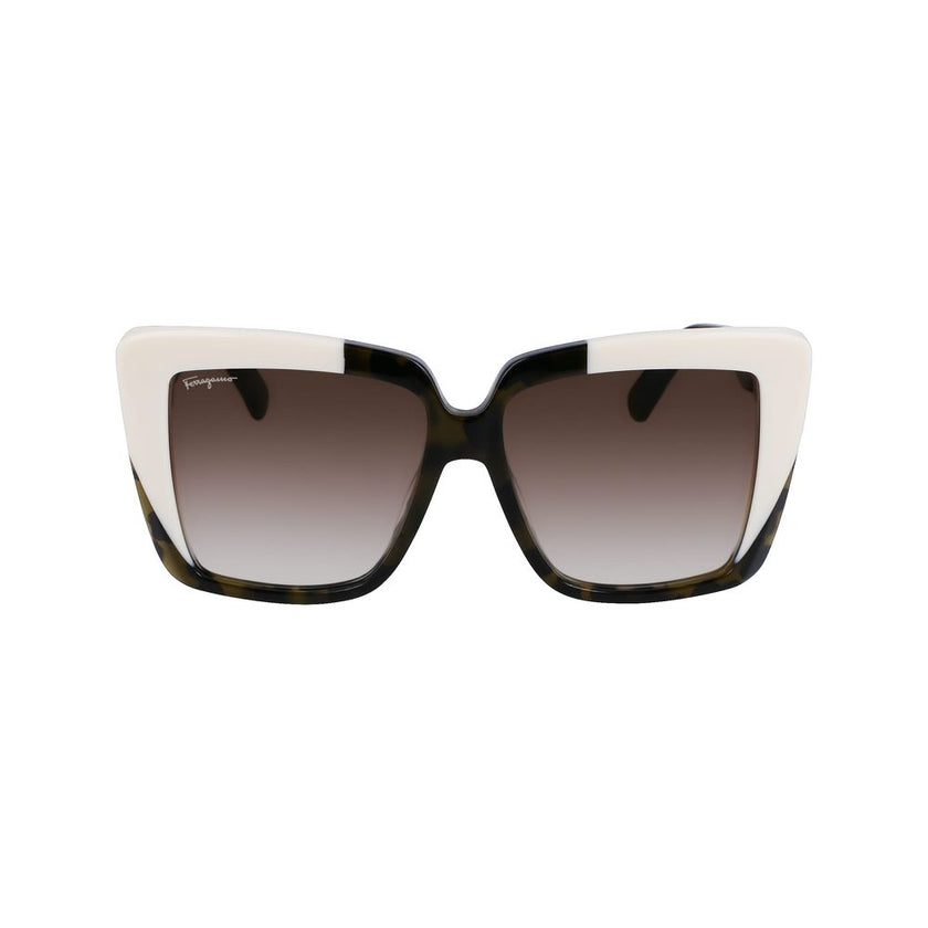 Ferragamo Green Acetate Sunglasses Ferragamo