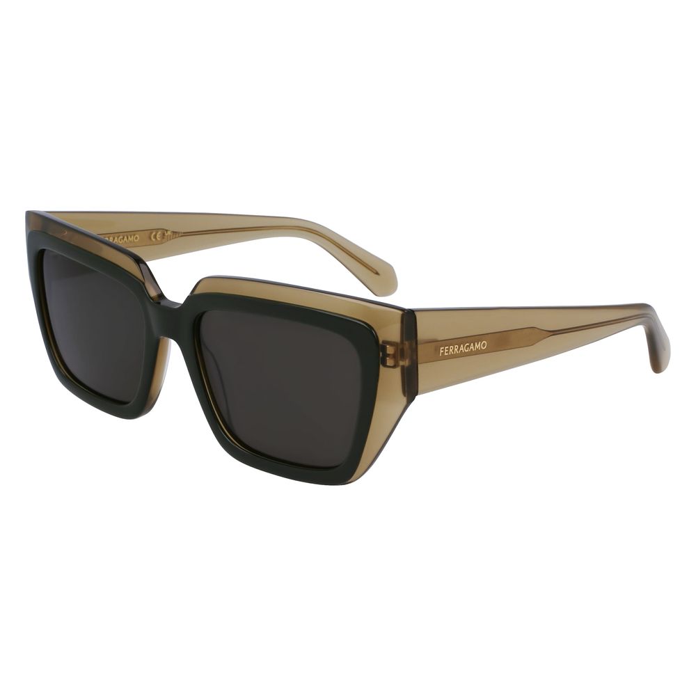 Ferragamo Green Acetate Sunglasses Ferragamo