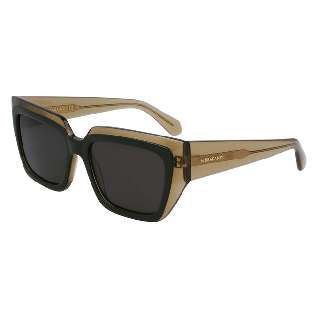 Ferragamo Green Acetate Sunglasses Ferragamo