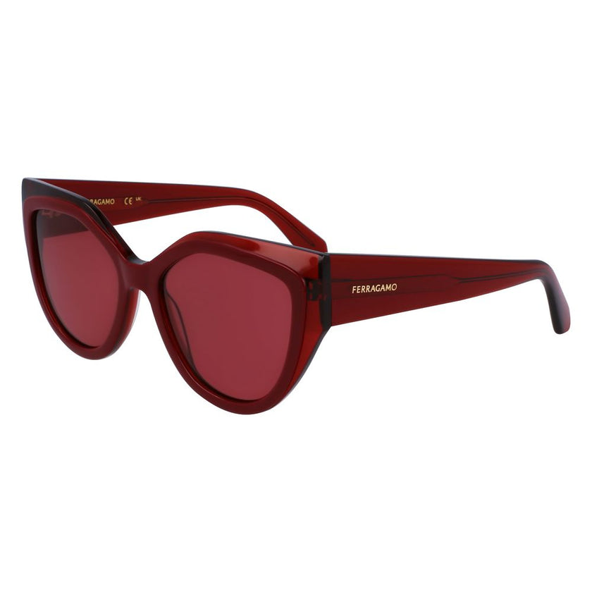 Ferragamo Red Acetate Sunglasses Ferragamo