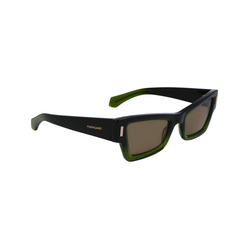 Ferragamo Green Acetate Sunglasses Ferragamo