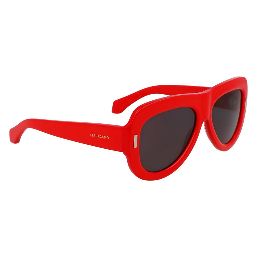 Ferragamo Red Acetate Sunglasses Ferragamo