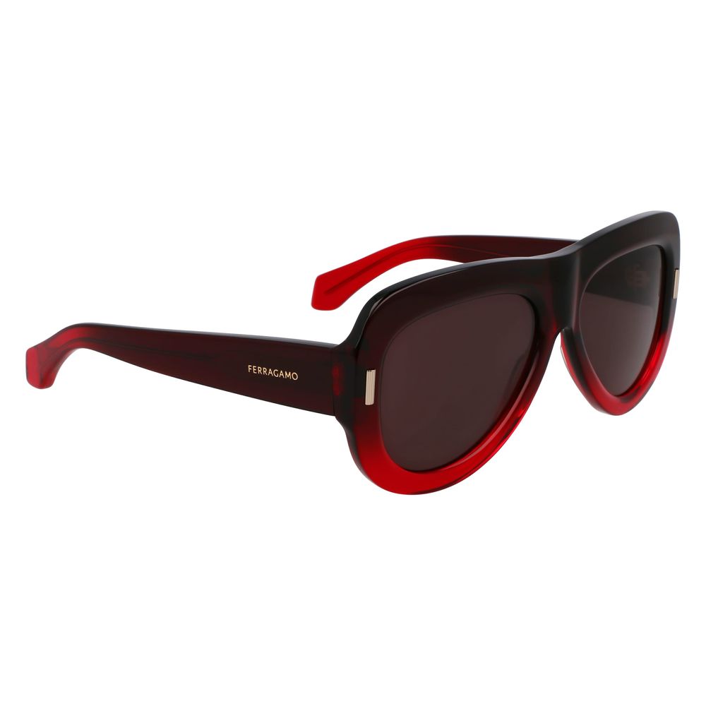Ferragamo Red Acetate Sunglasses Ferragamo