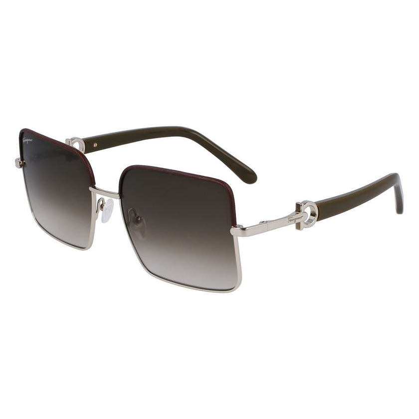 Ferragamo Gold Metal Sunglasses Ferragamo