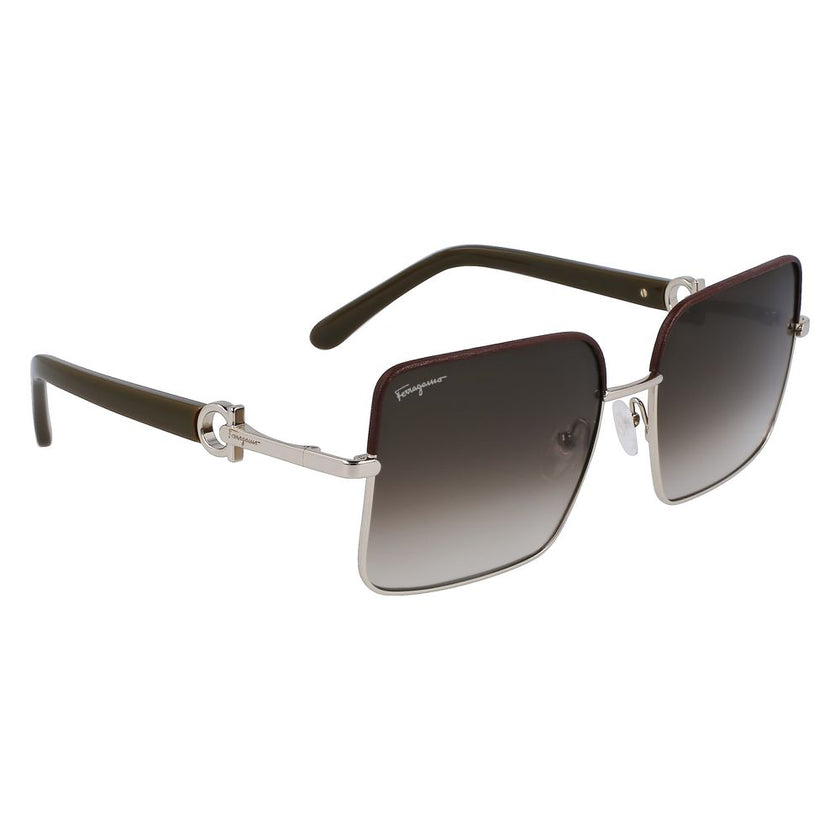 Ferragamo Gold Metal Sunglasses Ferragamo