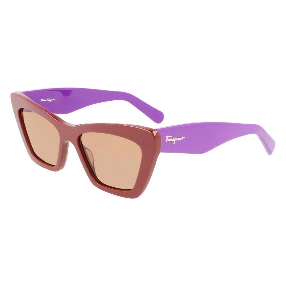 Ferragamo Brown Acetate Sunglasses Ferragamo