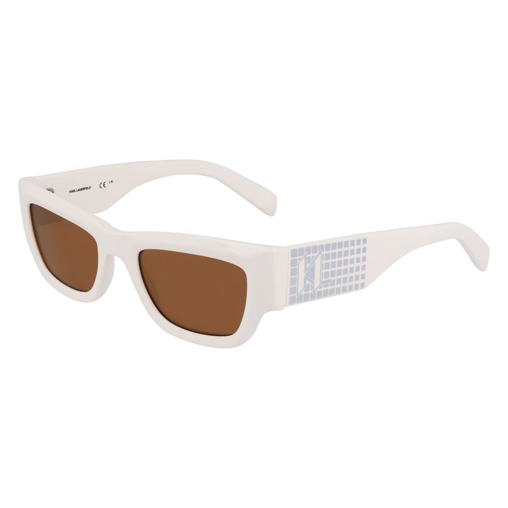 Karl Lagerfeld White Injected Sunglasses Karl Lagerfeld