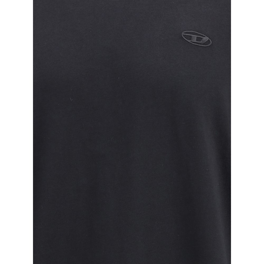 Diesel Black Cotton T-Shirt Diesel