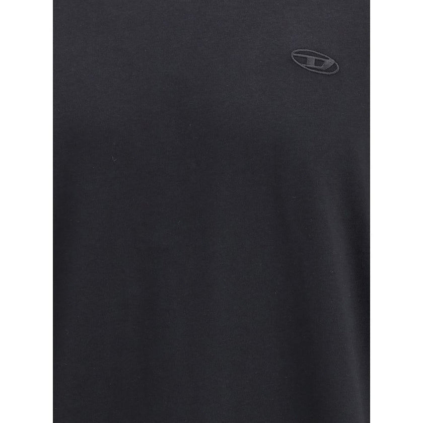 Diesel Black Cotton T-Shirt Diesel