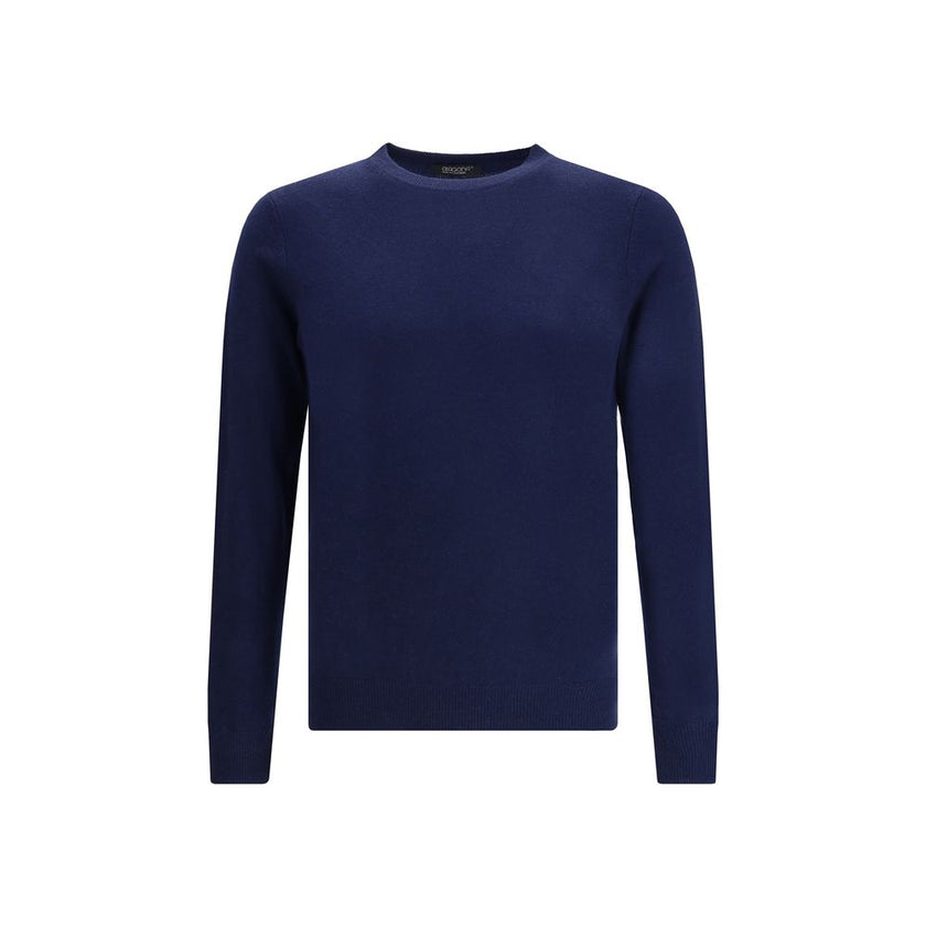 Aragona Cashmere Blue Merino Wool Cashmere Sweater Aragona Cashmere