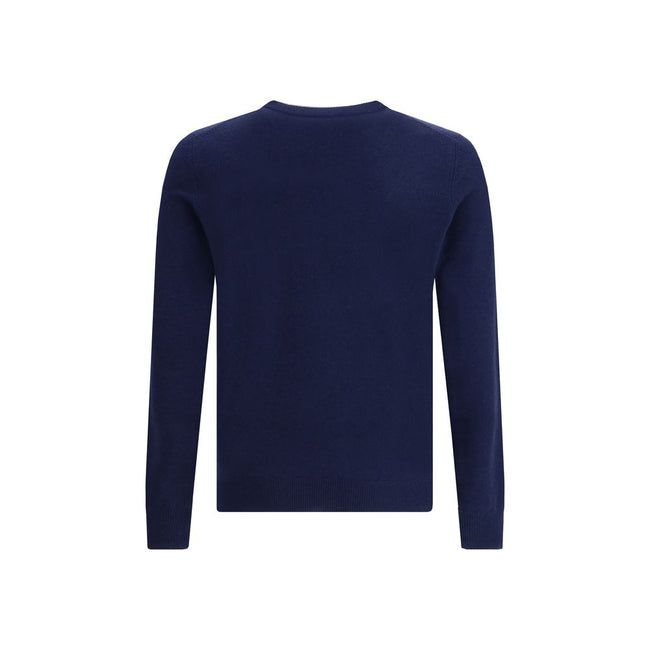Aragona Cashmere Blue Merino Wool Cashmere Sweater Aragona Cashmere