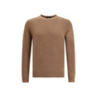 Aragona Cashmere Brown Merino Wool Sweatshirt Aragona Cashmere