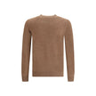 Aragona Cashmere Brown Merino Wool Sweatshirt Aragona Cashmere