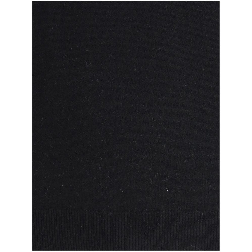 Aragona Cashmere Black Merino Wool Turtleneck Aragona Cashmere