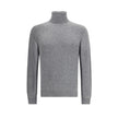 Aragona Cashmere Gray Merino Wool Turtleneck Aragona Cashmere