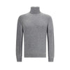 Aragona Cashmere Gray Merino Wool Turtleneck Aragona Cashmere