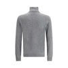 Aragona Cashmere Gray Merino Wool Turtleneck Aragona Cashmere