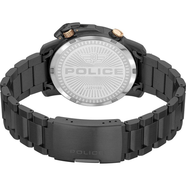 Police Black Stainless Steel Dress Watch Police