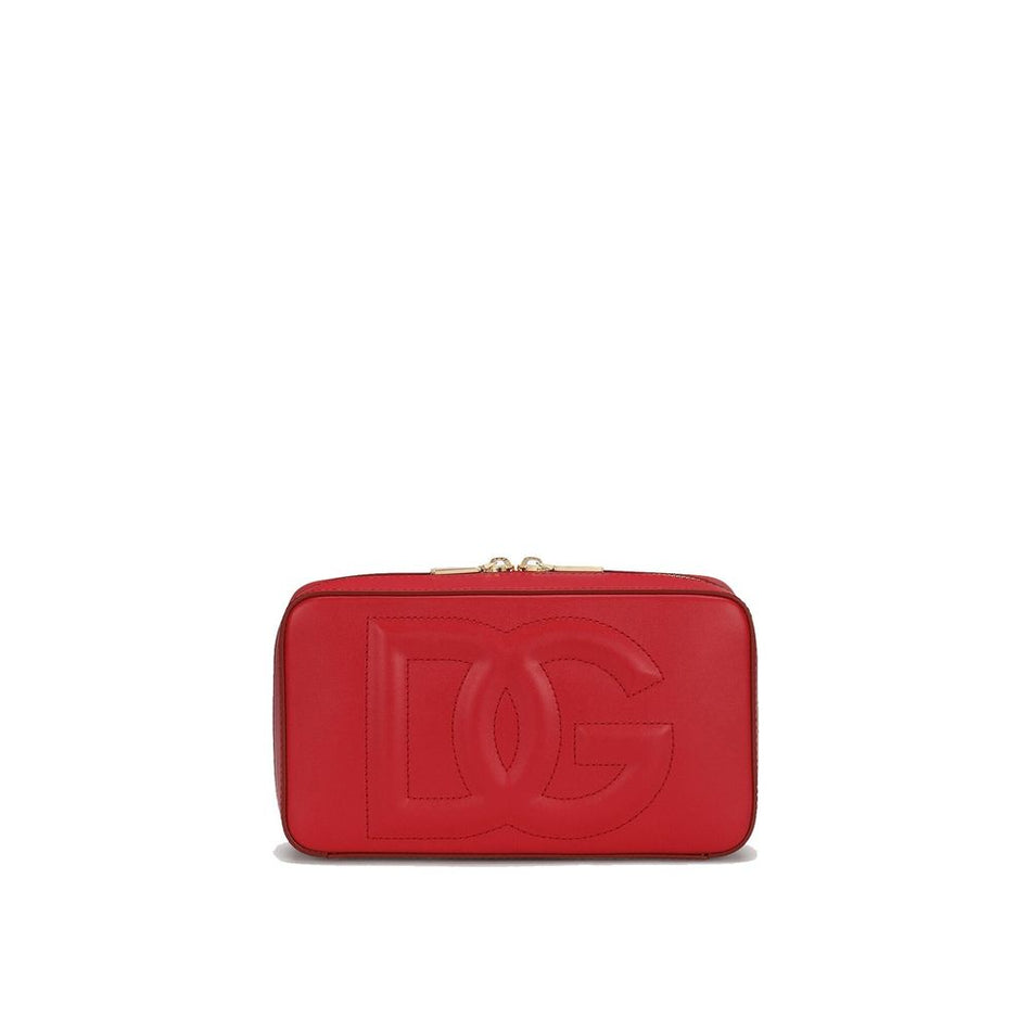Dolce & Gabbana Red Calfskin Crossbody Bag Dolce & Gabbana