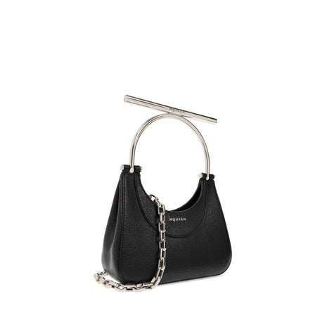 Alexander McQueen Black Lamb Leather Handbag