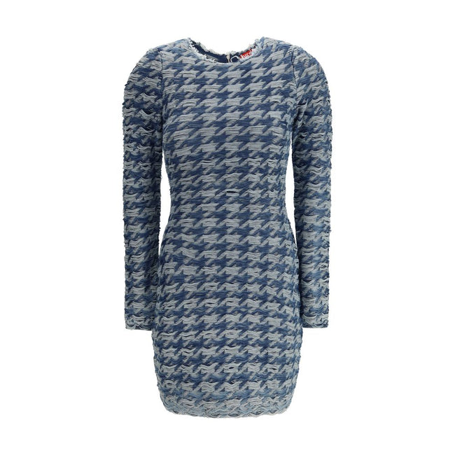 Diesel Blue Cotton Casual Dress Diesel