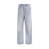Diesel Light Blue Cotton Relaxed Fit Jeans Diesel