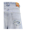 Diesel Light Blue Cotton Relaxed Fit Jeans Diesel