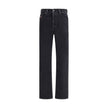Diesel Black Cotton Relaxed Fit Jeans Diesel