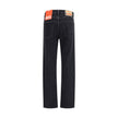 Diesel Black Cotton Relaxed Fit Jeans Diesel