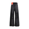 Diesel Black Cotton Relaxed Fit Jeans Diesel