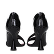 Balmain Black Leather Stiletto Heel Sandals Balmain