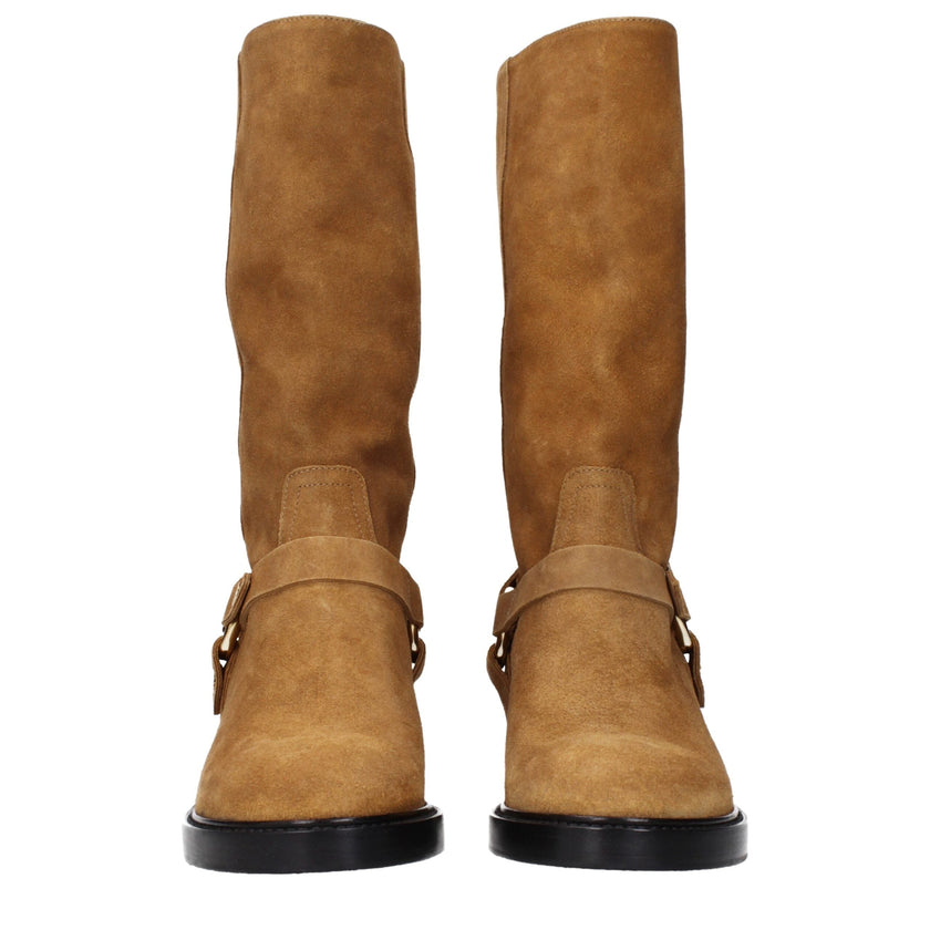 Chloé Brown Leather Ankle Boots Chloé