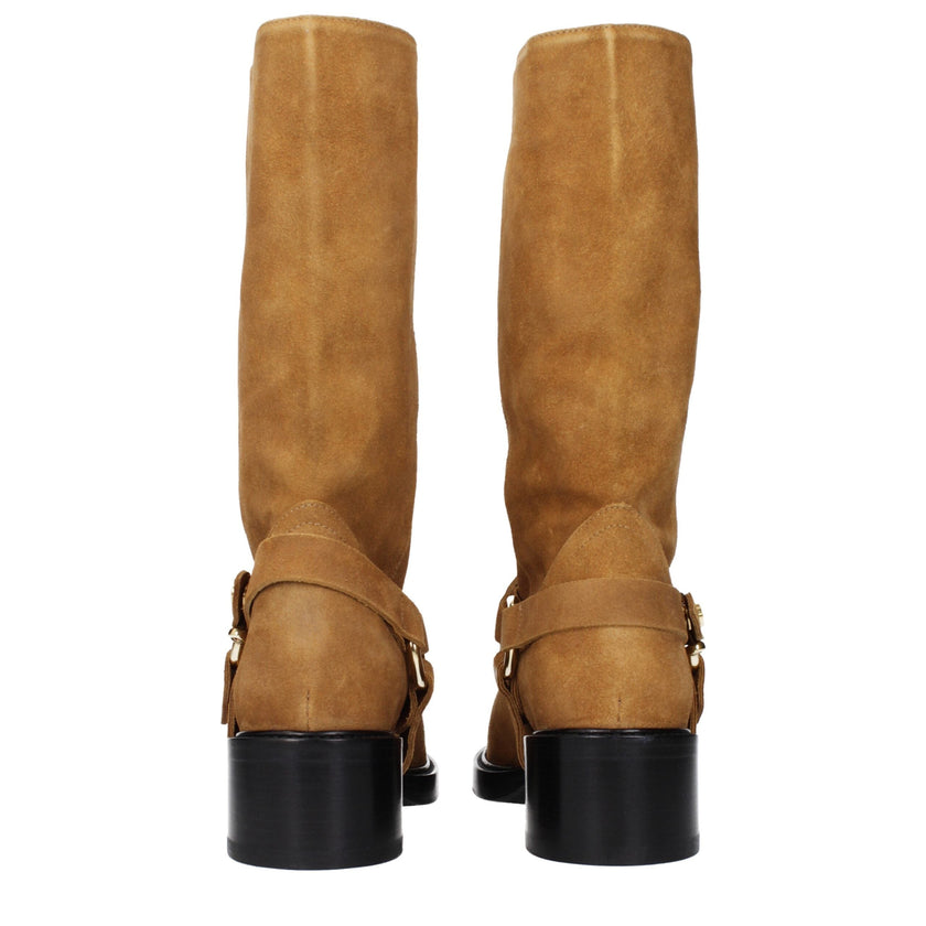 Chloé Brown Leather Ankle Boots Chloé