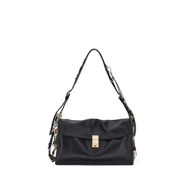 Prada Black Calf Leather Bos Taurus Shoulder Bag Prada