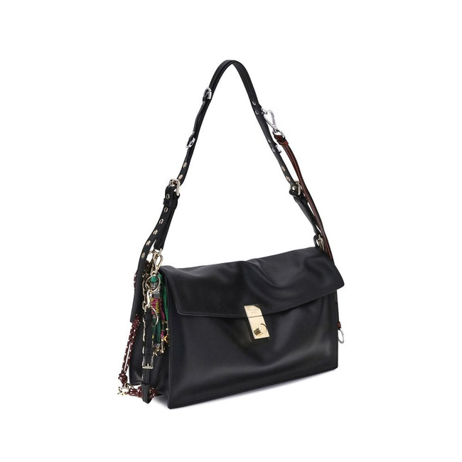 Prada Black Calf Leather Bos Taurus Shoulder Bag Prada