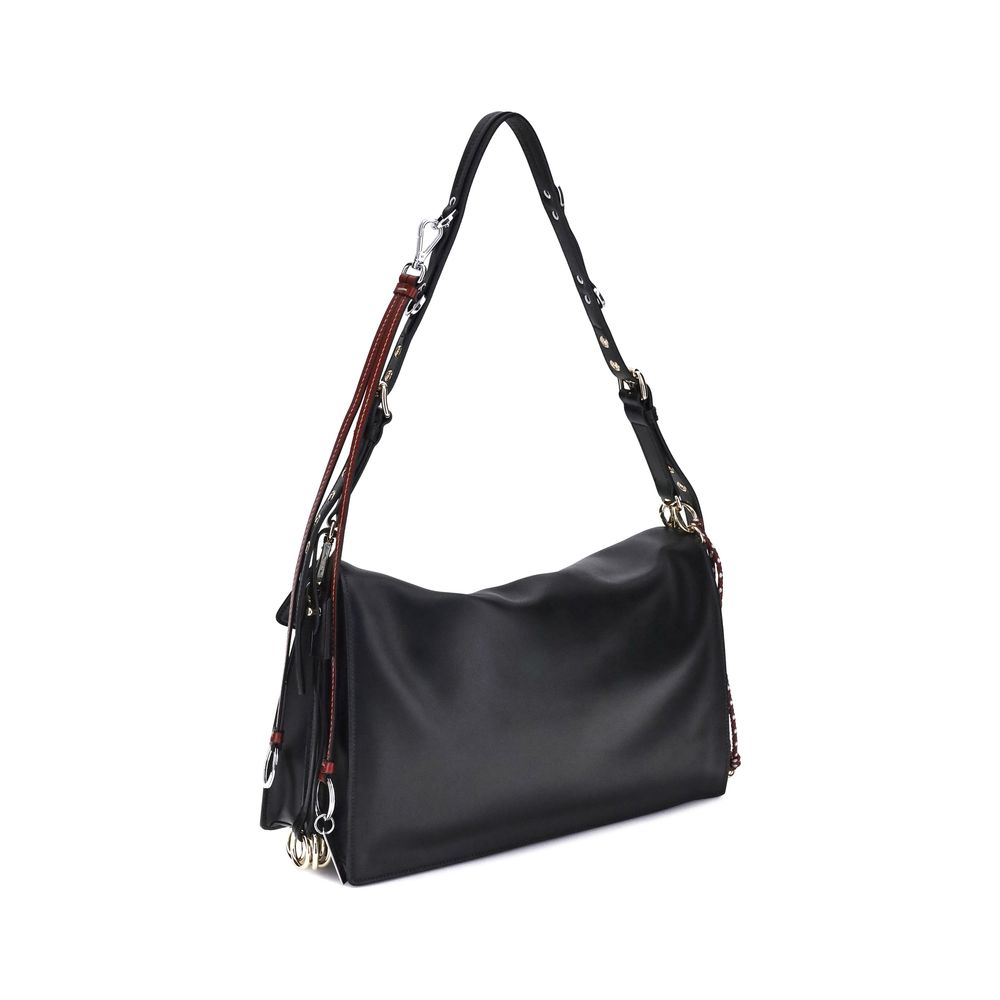 Prada Black Calf Leather Bos Taurus Shoulder Bag Prada