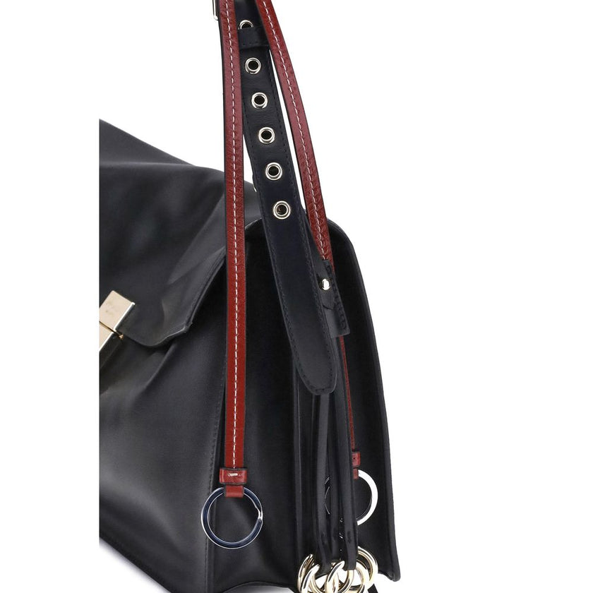 Prada Black Calf Leather Bos Taurus Shoulder Bag Prada