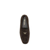 Prada Brown Calf Leather Bos Taurus Slip-On Loafers Prada