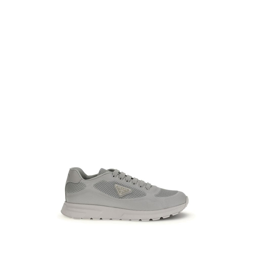 Prada Gray Rubber Athletic Sneakers Prada