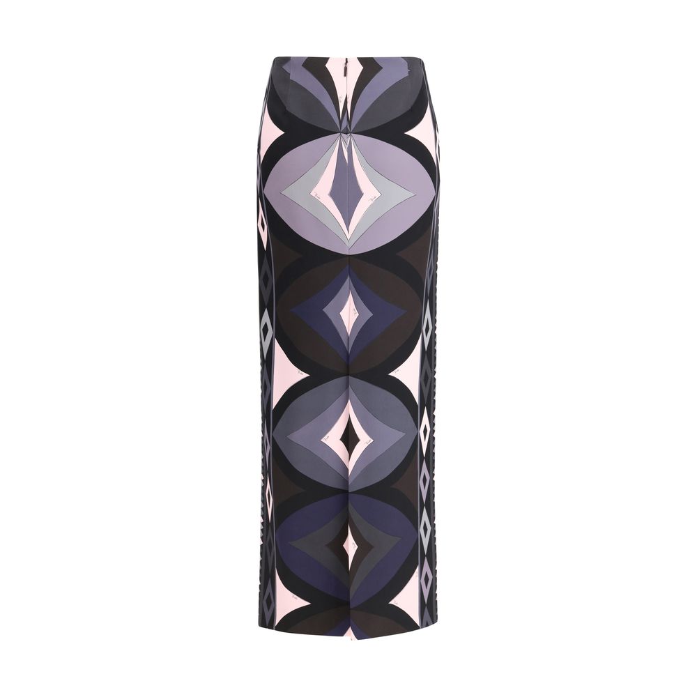 Emilio Pucci Multicolor Silk Long Skirt Emilio Pucci