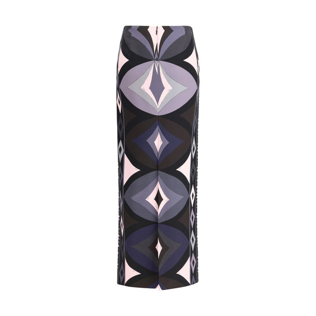 Emilio Pucci Multicolor Silk Long Skirt Emilio Pucci