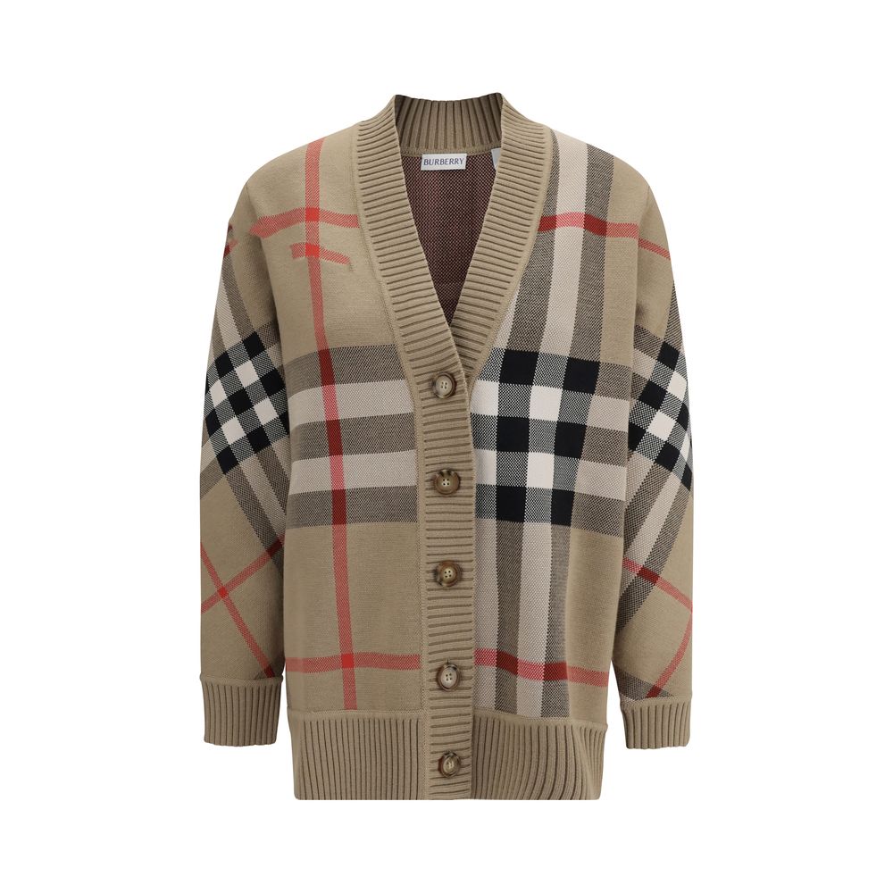 Burberry Beige Polyester Cardigan Burberry